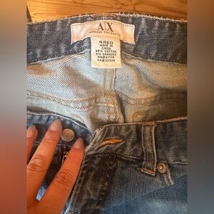 Armani Exchange Blue Boot Cut Jeans Classic Style